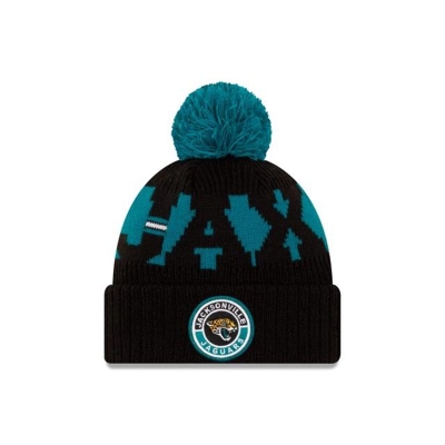 Sapca New Era Jacksonville Jaguars NFL Cold Weather Sport Knit Beanie - Negrii